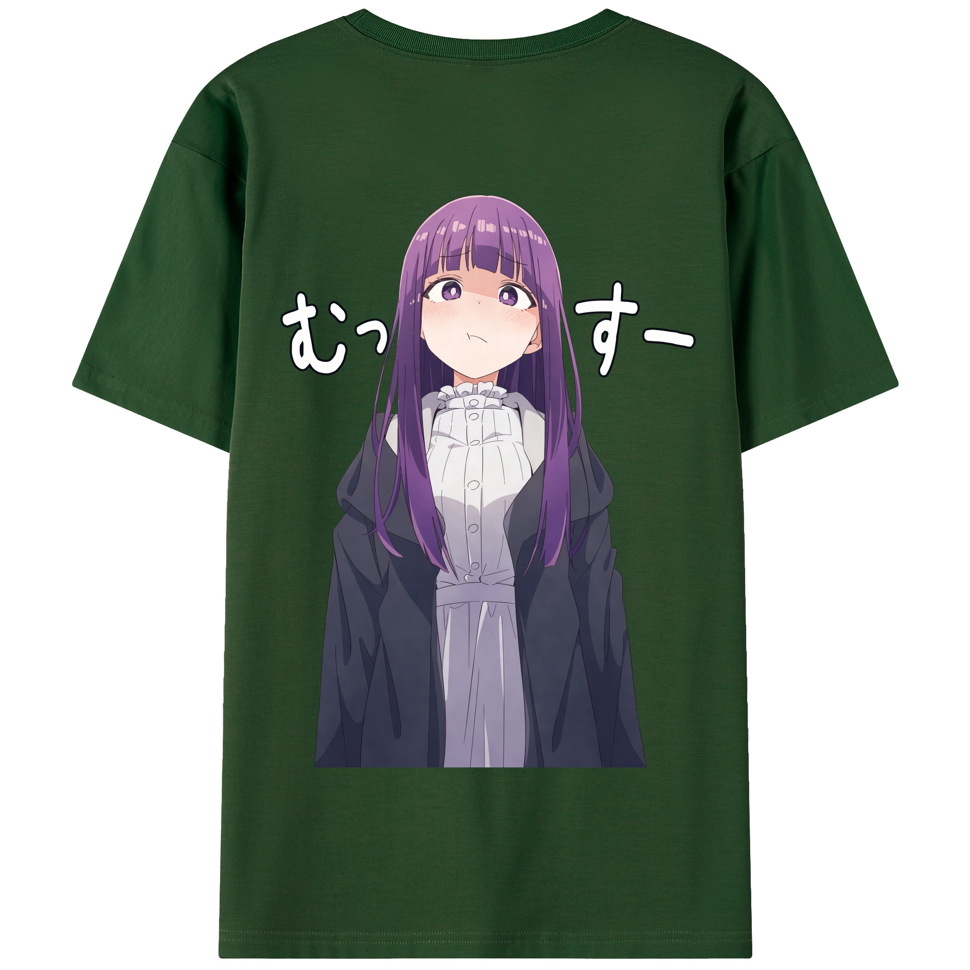（画像用） 葬送のフリーレン Frieren 綿100％半袖Tシャツ（背面プリント）